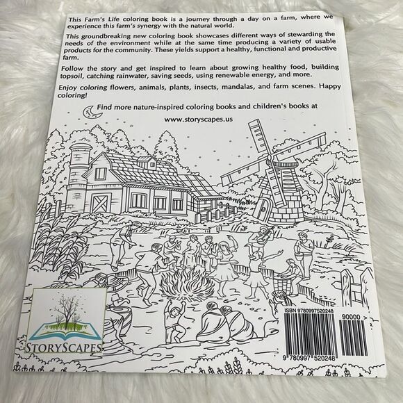 Adult Coloring Books Farm Life and Calming Colors - Picture 9 of 9